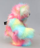 Arabella a sweet and colourful one of a kind artist bear in stunning faux fur and gorgeous fluffy mohair by Barbara-Ann Bears, she stands 13 inches/33 cm tall