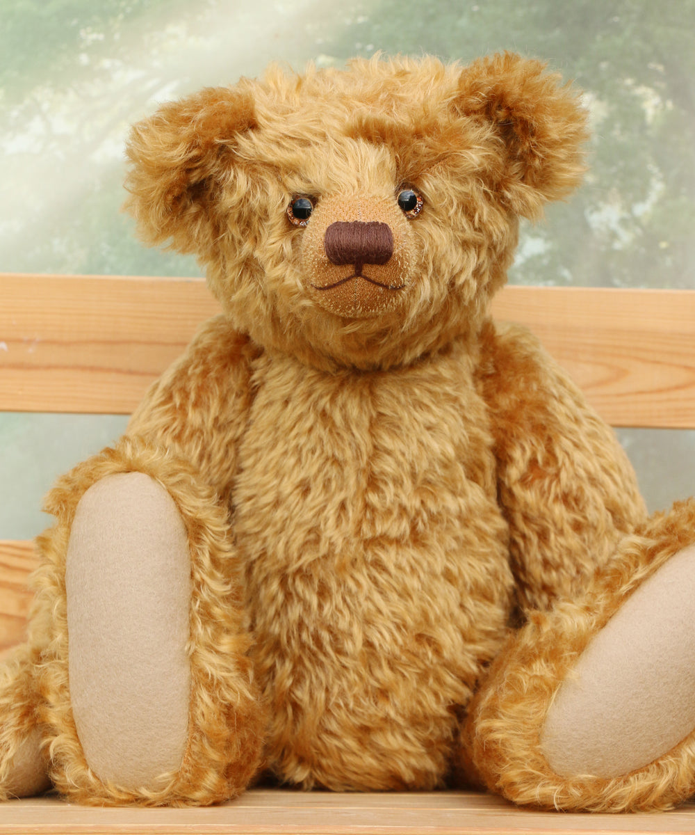 Cuthbert a one of a kind mohair artist teddy bear by Barbara-Ann
