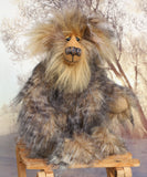 Cyrus standing. Cyrus Goldcloud is an endearingly sweet one of a kind, artist bear by Barbara-Ann Bears in wonderfully fluffy mohair and faux fur he stands 12 inches/30 cm tall