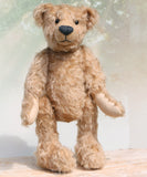 Foggy is a sweet vintage limited edition mohair artist bear from Barbara-Ann Bears he stands 14 inches/35cm tall.
Foggy dates from the mid 1990s and is number 4 of 4 from an edition we made for Collectif teddy bear shop near Southampton