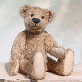 Foggy is a sweet vintage limited edition mohair artist bear from Barbara-Ann Bears he stands 14 inches/35cm tall.
Foggy dates from the mid 1990s and is number 4 of 4 from an edition we made for Collectif teddy bear shop near Southampton