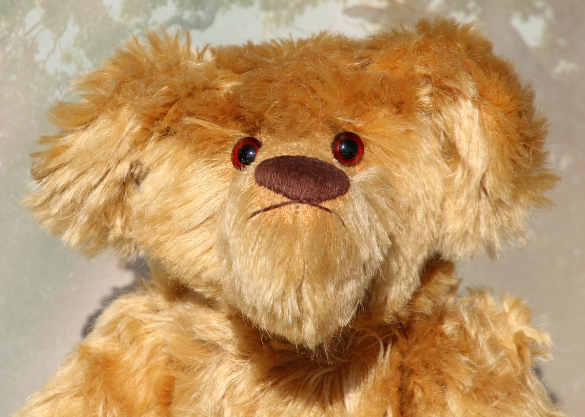 Rowan is a traditional, mohair artist teddy bear by Barbara Ann Bears –  Wild but Gorgeous