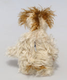 Lumbley is an endearingly sweet and gentle, beautifully coloured, one of a kind,  artist bear by Barbara-Ann Bears, Lumbley stands 10 inches/ 25 cm tall. e's made from cream coloured mohair which has a pale tan backcloth and he has a little mohawk on his head and fluffy ears.