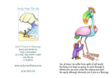 "Not If You Are A Flamingo" greeting card, about overcoming self-doubt