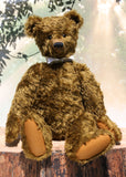 Arbuthnot, an extremely large and elegant classical, traditional mohair artist teddy bear by Barbara Ann Bears Arbuthnot is a very big classical teddy bear, he stands 28 inches (71cm) tall and is 21 inches (54cm) sitting, he's heavy too, weighing about 4kg/9lb. Arbuthnot is the second of an edition of 2.