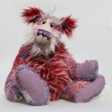 Bartholomew is a fabulous and charismatic, one of a kind, artist teddy bear in gorgeous hand-dyed mohair and faux fur by Barbara-Ann Bears. Bartholomew stands 21.5 inches (55 cm) tall and is 16 inches (40 cm) sitting.