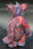 Bartholomew is a fabulous and charismatic, one of a kind, artist teddy bear in gorgeous hand-dyed mohair and faux fur by Barbara-Ann Bears. Bartholomew stands 21.5 inches (55 cm) tall and is 16 inches (40 cm) sitting.