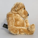 Bernadette is one of our very old bears, she's a sweet and cuddly, traditional teddy bear made from gorgeous English mohair by Barbara Ann Bears, she is 12 inches/30cm tall and is 9 inches/23cm sitting. Bernadette is made from a beautiful, slightly distressed, soft fawn English mohair, with beige wool felt paw pads