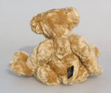 Bernadette is one of our very old bears, she's a sweet and cuddly, traditional teddy bear made from gorgeous English mohair by Barbara Ann Bears, she is 12 inches/30cm tall and is 9 inches/23cm sitting. Bernadette is made from a beautiful, slightly distressed, soft fawn English mohair, with beige wool felt paw pads