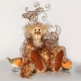 Bob is a happy, lanky and comical artist teddy bear made in wonderful tipped mohair by Barbara-Bears who doesn't take himself too seriously