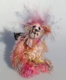 Bronwyn is a beautiful, happy and subtly colourful, one of a kind, hand dyed mohair artist teddy bear by Barbara-Ann Bears