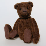 Bruno is a beautiful traditional bear, he is very sweet and cuddly and loves human company. Bruno has to maintain his beautiful brown colour by eating lots of chocolates, it's the first thing he tells people when he meets them