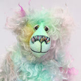 Bryn Bryn Bruin is a one of a kind, hand dyed mohair artist bear by Barbara-Ann Bears