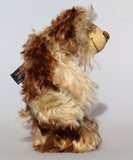 Carlyle is a very handsome and cuddly, beautifully coloured, one of a kind, teddy bear by Barbara-Ann Bears in wonderful batik mohair Carlyle stands 10 inches(25 cm) tall and is 7.5 inches (19 cm) sitting.  Carlyle is a very calm and relaxed teddy bear, he is made from the most gorgeous batik and fluffy mohairs