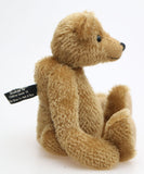 Cecil is a gorgeous little one of a kind traditional teddy bear made from beautiful antique gold mohair by Barbara Ann Bears. Cecil is 8 inches (20cm) tall and is 6 inches (15cm) sitting.