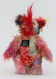 Charlie Chuffle is an extremely lovable, sweet and happy one of a kind artist bear made from beautiful hand dyed mohair by Barbara Ann Bears Charlie Chuffle stands just 8 inches (20 cm) tall and is 6 inches (15cm) sitting, this doesn't include his beautiful red mohawk which adds a further 2.5 inches (7cm)