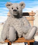 Hubert PRINTED jointed mohair teddy bear sewing pattern to make a traditional 19 inch/48cm mohair teddy bear by Barbara-Ann Bears. The Hubert pattern makes a sweet, old-fashioned Barbara-Ann jointed teddy bear who stands about 19 inches/48cm tall.