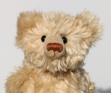 The Griffiths Bear pattern makes an elegant traditional Barbara-Ann Bear about 15.5 inches (39cm) tall.   We've used this pattern to make bears in a variety of mohairs ranging from 3mm vintage mohair to 25mm sparse, we find he works best in mohair about 15-25mm or vintage mohair. Griffiths is an old style, traditional bear