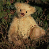 Makepeace PRINTED traditional jointed mohair teddy bear sewing pattern by Barbara-Ann Bears, Makepeace is a sweet, little, old-fashioned Barbara-Ann Bear. Makepeace is about 10.5 inches/27cm tall. We used the Makepeace design to make Marigold's Teddy Bear in the TV series Downton Abbey