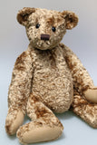The Noogie Teddy Bear pattern makes a large, classical, traditional mohair Barbara-Ann Bear about 22 inches (55cm) tall.  A teddy bear sewing pattern to make a large traditional mohair artist teddy bear with a long snout and long arms and legs