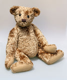 Eduardo is a large, traditional one of a kind, artist teddy bear in splendid vintage crushed velvet by Barbara Ann Bears Eduardo is quite a large bear, he's 21.5 inches (54 cm) tall and is 15 inches (39 cm) sitting. Eduardo is a wonderful, friendly traditional teddy bear with a great presence