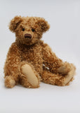 Egbert, a large, elegant one of a kind, classical, traditional mohair artist teddy bear made by Barbara-Ann Bears Egbert is a large, classical teddy bear, he stands 22 inches (56cm) tall and is 15 inches (38cm) sitting. He is a wonderful traditional bear with his long snout, arms and legs and his gorgeous, curly mohair