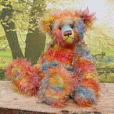 Grimble PRINTED traditional jointed mohair teddy bear sewing pattern by Barbara-Ann Bears for a traditional 17 inch/43cm teddy bear  The Grimble pattern makes a sweet, old-fashioned Barbara-Ann Bear who stands about 17 inches/43cm tall.