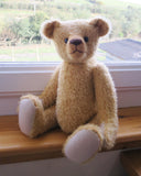 The Francis Teddy Bear pattern makes a sweet traditional Barbara-Ann Bear about 14 inches (36 cm) tall. This is our newest teddy bear sewing pattern and we think he looks very sweet. You could use slightly longer mohair or you could make him using other fabric, as a memory bear for example.