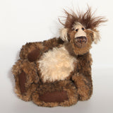 Grooble Grufflebelly is a one of a kind, artist bear by Barbara-Ann Bears in wonderfully fluffy mohair