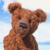 Grimble PRINTED traditional jointed mohair teddy bear sewing pattern by Barbara-Ann Bears for a traditional 17 inch/43cm teddy bear  The Grimble pattern makes a sweet, old-fashioned Barbara-Ann Bear who stands about 17 inches/43cm tall.