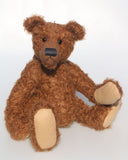Grimble PRINTED traditional jointed mohair teddy bear sewing pattern by Barbara-Ann Bears for a traditional 17 inch/43cm teddy bear  The Grimble pattern makes a sweet, old-fashioned Barbara-Ann Bear who stands about 17 inches/43cm tall.