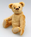 Makepeace PRINTED traditional jointed mohair teddy bear sewing pattern by Barbara-Ann Bears, Makepeace is a sweet, little, old-fashioned Barbara-Ann Bear. Makepeace is about 10.5 inches/27cm tall. We used the Makepeace design to make Marigold's Teddy Bear in the TV series Downton Abbey