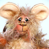 Mouseterpiece and Houdini one of a kind, artist mouse and cat by Barbara-Ann Bears