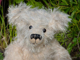 The Augustus Teddy Bear pattern makes a large, classical, traditional mohair Barbara-Ann Bear about 22 inches (55cm) tall.  A teddy bear sewing pattern to make a large, elegant, traditional mohair artist teddy bear with a centre seam in his head gusset, a long snout, a hump and long arms and legs