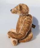 The Griffiths Bear pattern makes an elegant traditional Barbara-Ann Bear about 15.5 inches (39cm) tall.   We've used this pattern to make bears in a variety of mohairs ranging from 3mm vintage mohair to 25mm sparse, we find he works best in mohair about 15-25mm or vintage mohair. Griffiths is an old style, traditional bear