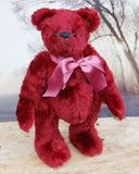 The Francis Teddy Bear pattern makes a sweet traditional Barbara-Ann Bear about 14 inches (36 cm) tall. This is our newest teddy bear sewing pattern and we think he looks very sweet. You could use slightly longer mohair or you could make him using other fabric, as a memory bear for example.