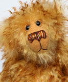 Bonzer is a sweet, slightly sad yet very friendly, one of a kind, artist teddy bear made from wonderful mohair by Barbara-Bears