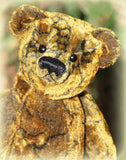 Fosdyke PRINTED traditional jointed mohair teddy bear sewing pattern