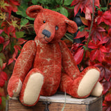 Tobias is a traditional teddy bear by Barbara Ann Bears
