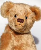 Wilbur is quite a large, sweet and cuddly, traditional one of a kind, artist teddy bear made in splendid English mohair by Barbara Ann Bears