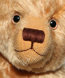 Wilbur is quite a large, sweet and cuddly, traditional one of a kind, artist teddy bear made in splendid English mohair by Barbara Ann Bears