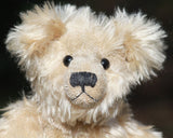 Marlowe PRINTED traditional jointed mohair teddy bear sewing pattern by Barbara-Ann Bears