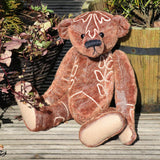 Bertie PRINTED jointed mohair teddy bear sewing pattern for a 11 inch (28cm) Barbara-Ann Bear
