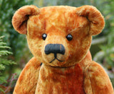 Bertie PRINTED jointed mohair teddy bear sewing pattern for a 11 inch (28cm) Barbara-Ann Bear
