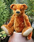 Bertie PRINTED jointed mohair teddy bear sewing pattern for a 11 inch (28cm) Barbara-Ann Bear