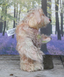 Archibald is a sweet little traditional, one of a kind artist teddy bear, in subtly coloured hand dyed mohair by Barbara Ann Bears he stands 6 inches/15 cm tall