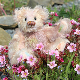 Archibald is a sweet little traditional, one of a kind artist teddy bear, in subtly coloured hand dyed mohair by Barbara Ann Bears he stands 6 inches/15 cm tall