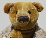Ballantine Siegbert III is a 15.5 inch traditional teddy bear in antique German mohair by Barbara Ann Bears (Copy)