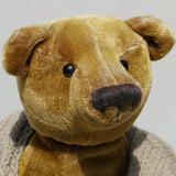 Ballantine Siegbert III is a 15.5 inch traditional teddy bear in antique German mohair by Barbara Ann Bears (Copy)