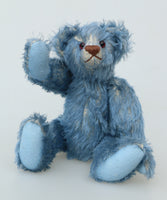 Blue Chip a traditional mohair artist teddy bear by Barbara Ann Bears